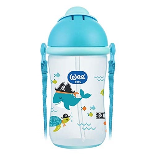 Wee Baby Pipetli Bardak 380 ml - Mavi