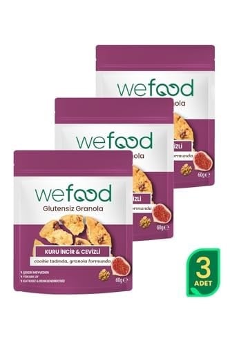 Wefood Glutensiz Granola Bites Kuru İncir & Cevizli 60 gr 5li