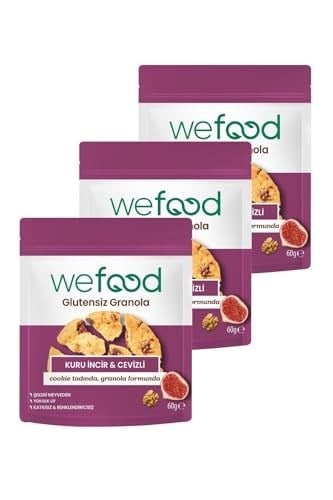 Wefood Glutensiz Granola Bites Kuru İncir & Cevizli 60 gr 5li