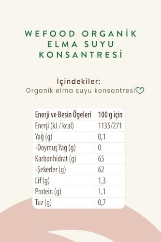 Wefood Organik Elma Suyu Konsantresi 340 gr 2li