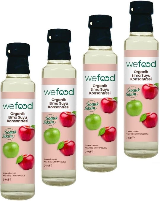 Wefood Organik Elma Suyu Konsantresi 340 gr 2li