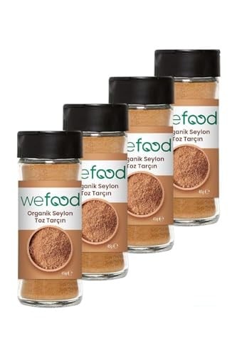 Wefood Organik Seylon Tarçın Tozu 45 Gr 4Lü