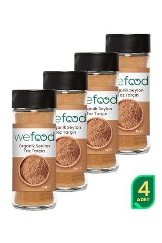 Wefood Organik Seylon Tarçın Tozu 45 Gr 4Lü