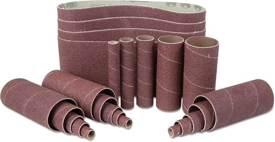 WEN 6524SP240 240-Grit Kombinasyon Kemer ve Kol Zımpara Seti, 24lü Paket