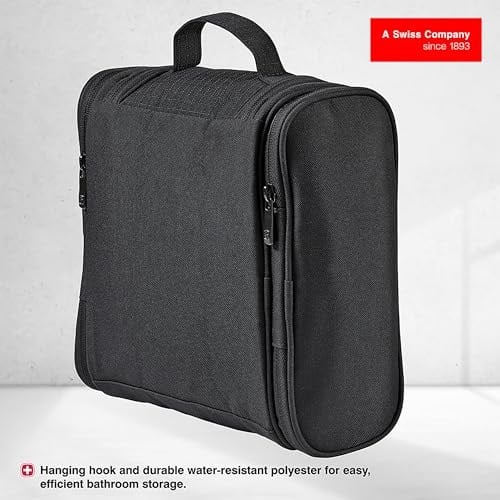 Wenger 611877 Hanging Toiletry Kit Black Unisex Yetişkin Bagaj Tek Boyut, Siyah, Düzenleyici, Siyah, Düzenleyici