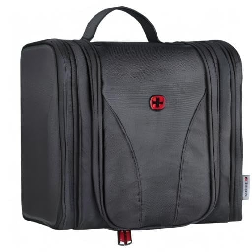 Wenger 611877 Hanging Toiletry Kit Black Unisex Yetişkin Bagaj Tek Boyut, Siyah, Düzenleyici, Siyah, Düzenleyici