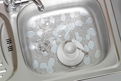 Wenko 2003010100 Lavabo Altlığı Stone Şeffaf, Plastik, Şeffaf,50 x 40 x 25 cm