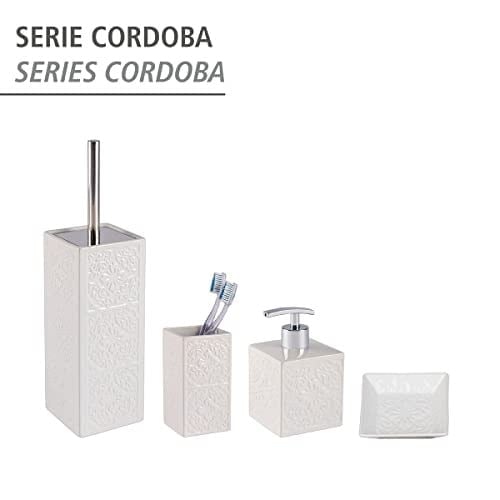 Wenko Cordoba sabunluk beyaz seramik sıvı sabunluk beyaz