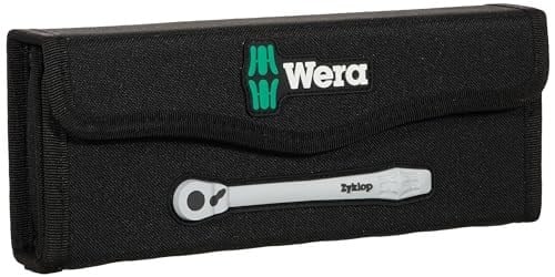 Wera 05004048001 8100 SB 8 Zyklop Metal Cırcır Seti, Değiştirme Kolu, 3/8 inç Tahrik, Metrik, 29 Parça