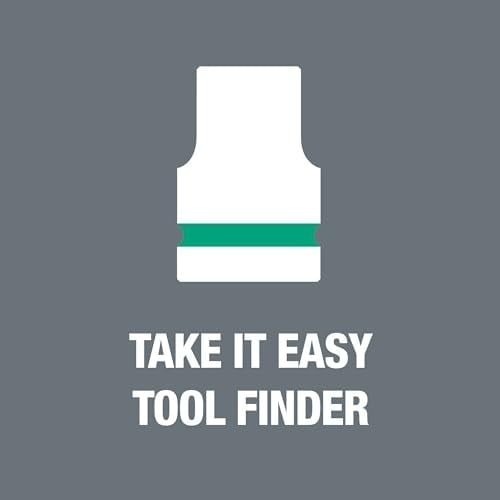 Wera 05004048001 8100 SB 8 Zyklop Metal Cırcır Seti, Değiştirme Kolu, 3/8 inç Tahrik, Metrik, 29 Parça