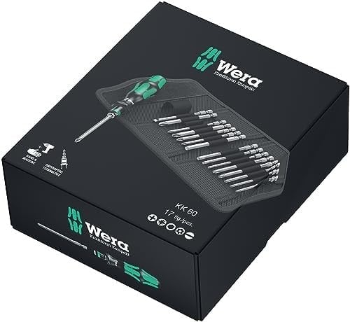 Wera Kraftform Kompakt 60, 17 Parça, Siyah, 05059295001
