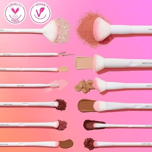 wet n wild Açılı fırça, Temel Makyaj Karıştırma Fırçası, Ultra İnce Hassasiyet, Ergonomik Sap