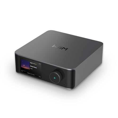 WiiM Ultra Müzik Flama ve Dijital Preamp | 3,5 inç Dokunmatik Ekran, Chromecast ve Alexa ile Uyumlu, Stream Spotify, Amazon Müzik, Gelgit ve Daha Fazlası | HDMI ARC, Fono Girişi ve Kulaklık Çıkışı |