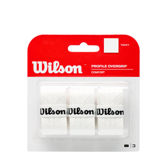 Wilson Profile Overgrip tenis raketi için, 3lü paket - Seçenekler: Tek, Tek kişilik