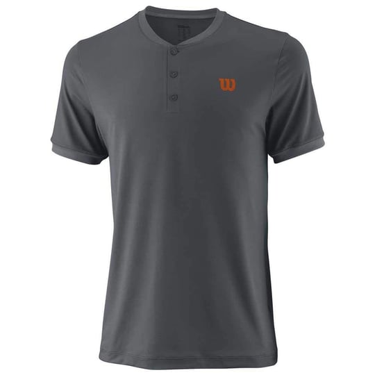 Wilson UWII Henley DK Gri Erkek Tenis T-Shirt wra762906