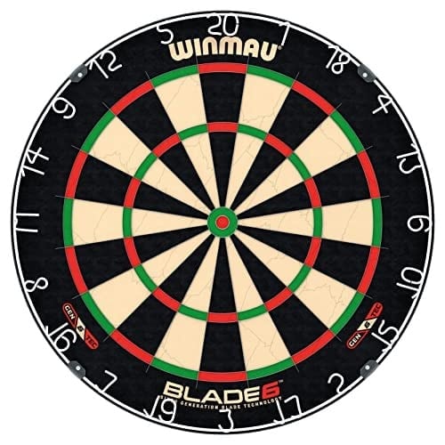 WINMAU Darts Blade 6 Professional Bristle Dartboard with Official tournament specifications | Endorsed by the PDC