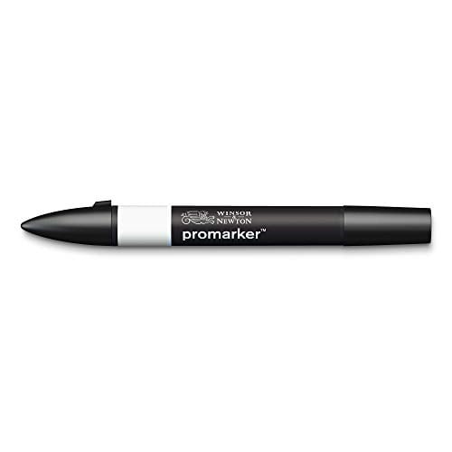 Winsor & Newton 0203380​ ProMarker profesyonel mizanpaj kalemi - 2 uç, ince ve geniş, çizimler, tasarım ve mizanpaj için - Soğuk gri 0