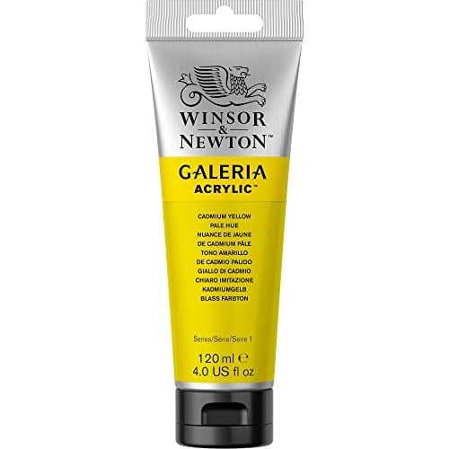 Winsor & Newton Galeria Akrilik Boya, 120ml, Cadmium Yellow Pale Hue 114 - Seçenekler: 6.75 Fl Oz (Pack of 1), 6.76 Fl Oz (Pack of 1)...