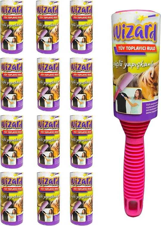 Wizard Tüy Toplayıcı 12 Li Yedek Rulo Aparat