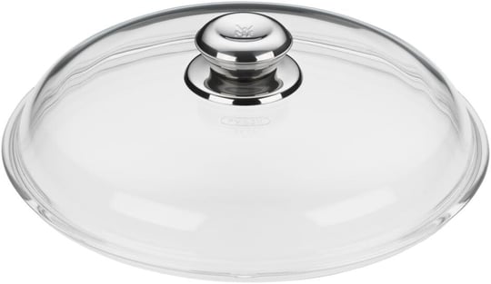WMF 28 cm Cam Tava Kapağı, Metal Kulplu, Isıya Dayanıklı Cam, 28 cm Tavalar İçin, Bulaşık Makinesinde Yıkanabilir