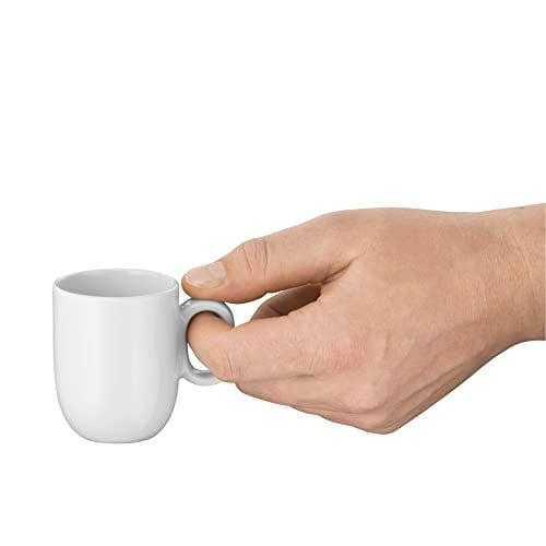 WMF Barista 4 Parça Espresso Fincan Takımı, 2 Adet 60 ml Espresso Fincanı ve 2 Fincan Tabağı, Porselen, Bulaşık Makinesinde Yıkanabilir