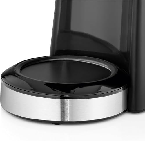 WMF Bueno filtre kahve makinesi, cam, 10 fincan, aroma cam sürahili kahve makinesi, damlama durdurucu, sıcak tutma plakası, kromargan/gümüş, 1000 W