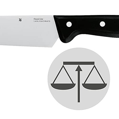 WMF Classic Line Soyma Bıçağı, 20 cm, 10 cm Bıçak Ağzı, Sebze ve Meyve Bıçağı, Özel Bıçak Çeliği, Ergonomik Plastik Sap - Seçenekler: doğrama bıçağı, Ekmek Bıçağı, Sebze Bıçağı, Sebze bıçağı...