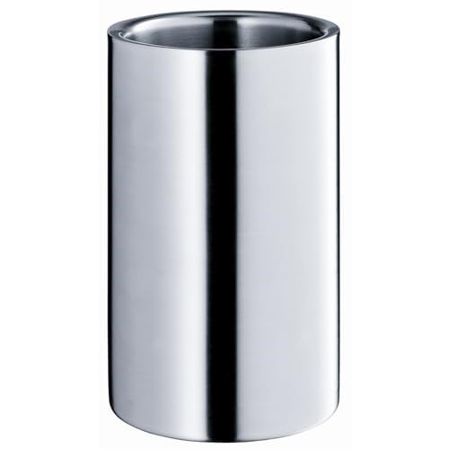 WMF Clever&More Çift Cidarlı Şarap ve Şampanya Soğutucusu, 19,5 cm, Paslanmaz Çelik, Mat, Şişe Soğutucu ve Buz Kovası