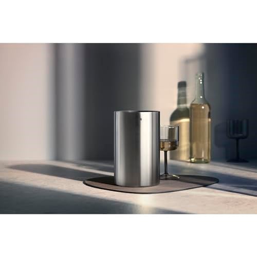 WMF Clever&More Çift Cidarlı Şarap ve Şampanya Soğutucusu, 19,5 cm, Paslanmaz Çelik, Mat, Şişe Soğutucu ve Buz Kovası