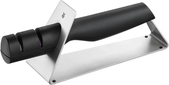 WMF Gourmet 2 Kademeli Bıçak Bileyici, Seramik Bileme Diskleri, Ön ve İnce Bileme, Güvenli Kullanım - Seçenekler: Gümüş, Çelik