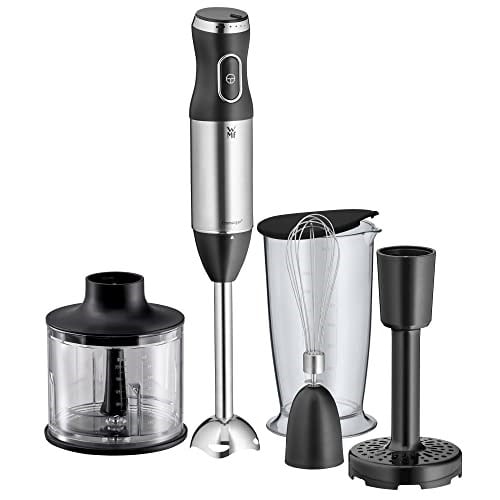 WMF Kult X El Blenderı Seti, 5 Parça, 600 W, Paslanmaz Çelik El Blenderı, Çırpıcı, Ezici Aparat, Doğrayıcı, 700 ml Karıştırma Kabı, Bulaşık Makinesinde Yıkanabilir
