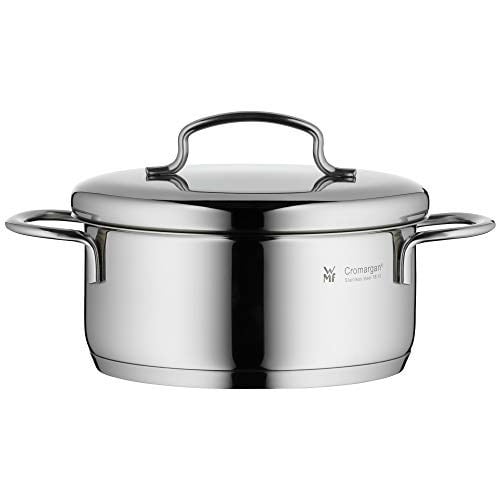 WMF Mini Derin Tencere, 14 cm, 0,9 L, Metal Kapaklı, İndüksiyon Uyumlu, Cromargan® Yüksek Kaliteli Parlak Paslanmaz Çelik,  - Seçenekler: Düşük Güveç, Et tenceresi, Güveç Tabağı, Kızartma Tenceresi...