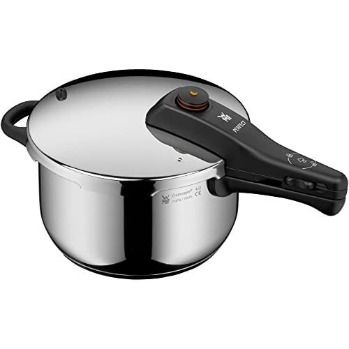 WMF Perfect One Pot 4,5 L Düdüklü Tencere, İndüksiyon Uyumlu, Cromargan® Yüksek Kaliteli Paslanmaz Çelik, 2 Pişirme Kademesi, Büyük Pişirme Göstergesi, - Seçenekler: 4.5 Liters, 9.5 Liters, 6.5 Liters
