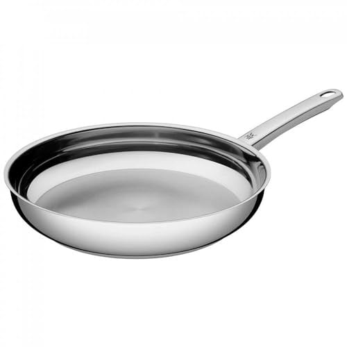 WMF Profi 28 cm Paslanmaz Çelik Tava, Kaplamasız, Cromargan® Yüksek Kaliteli Paslanmaz Çelik, İndüksiyon Dahil Tüm Ocaklarla Uyumlu, Fırına Girebilir, B - Bedenler: 20 cm, 28 cm, 20 cm (Auslaufmodell)