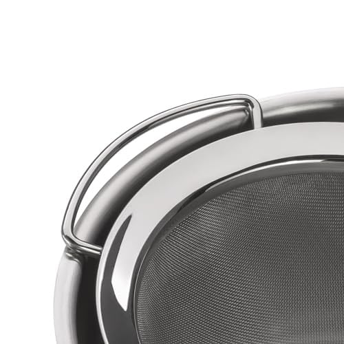 WMF Profi Plus İnce Tel Süzgeç, 16 cm, Cromargan® Yüksek Kaliteli Yarı Mat Paslanmaz Çelik, Pudra Şekeri Eleği, Bulaşık Makinesinde Yıkanabilir - Bedenler: 8 cm, 16 cm