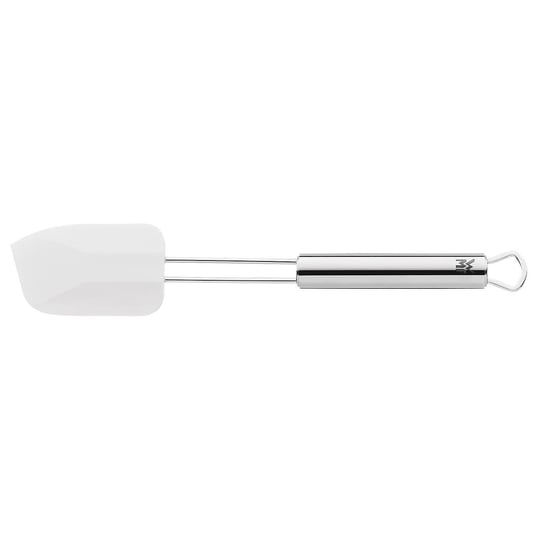 WMF Profi Plus Silikon Hamur Spatulası, 26 x 5,5 cm, Cromargan® Yüksek Kaliteli Yarı Mat Paslanmaz Çelik, 200°Cye Kadar Isıya Dayanıklı, Beyaz, Bulaşık Makinesinde Yıkanabilir