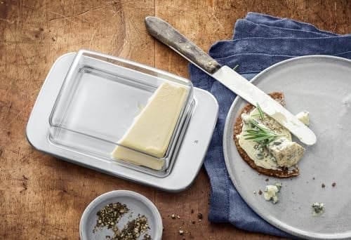 WMF Tereyağlık, 11,5 x 16,8 cm, Cromargan® Yüksek Kaliteli Mat Paslanmaz Çelik, Plastik Kapaklı, Bulaşık Makinesinde Yıkanabilir