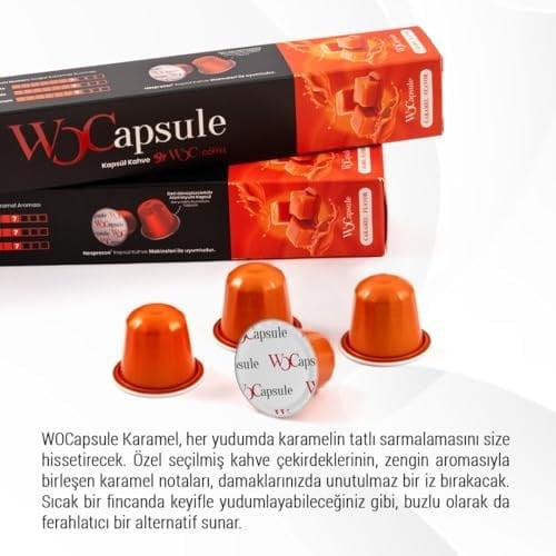 WOCapsule Caramel Nespresso Uyumlu Kapsül Kahve 50li Avantaj Paketi