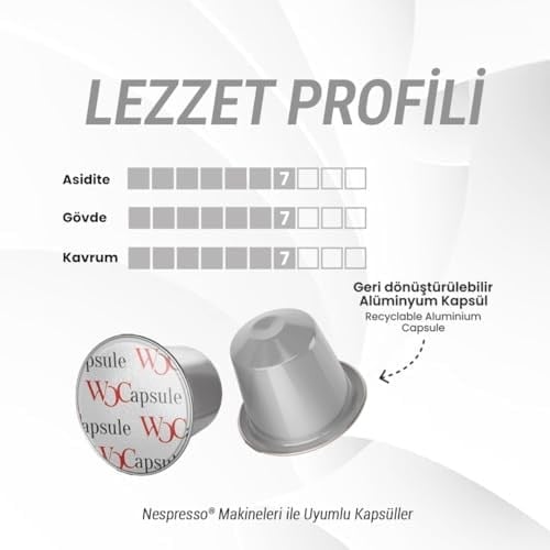Wocapsule Coconut Nespresso Uyumlu Kapsül Kahve 10lu Kutu