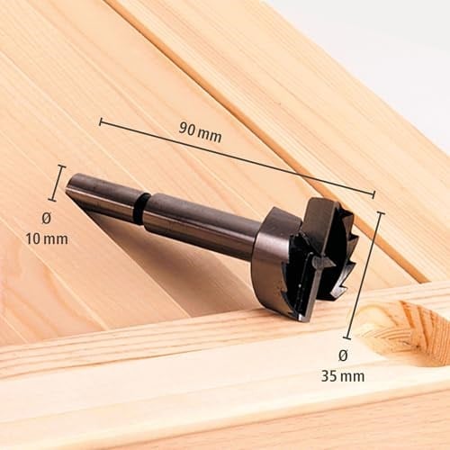 Wolfcraft 8728000 Forstner matkap ucu Ø 35 mm + Markierhilfe