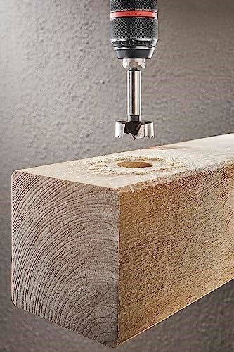 wolfcraft Forstner matkap ucu, altıgen şaft, Ø 35 mm I 3310000 I derinlik sınırlamalı ve derinlik sınırlaması olmayan ahşapta delikler için