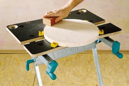 Wolfcraft Master 600 germe ve çalışma masası 6182000 – yüksekliği ayarlanabilir/evrensel kullanılabilir ve sağlam çalışma masası/ev ve zanaatkarlar için ideal