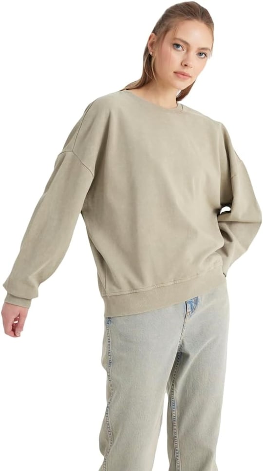 Wrangler Bisiklet Yaka Sweatshirt Sweatshirt Kadın