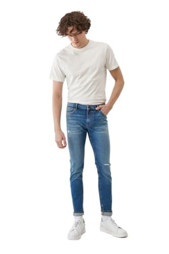 Wrangler Texas Slim Jean Kot Pantolon Erkek Jean Pantolon, Mavi, 40/32