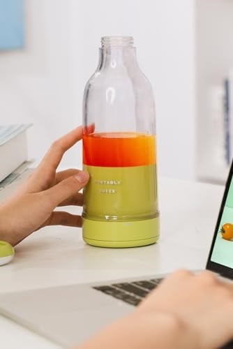Wrapsol Smoothie Blender Taşınabilir Şarjlı Kişisel Mini Meyve Karıştırıcı 300 ml (Beyaz)
