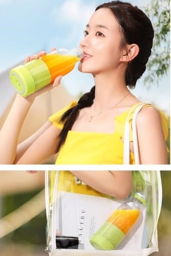Wrapsol Smoothie Blender Taşınabilir Şarjlı Kişisel Mini Meyve Karıştırıcı 300 ml (Beyaz)