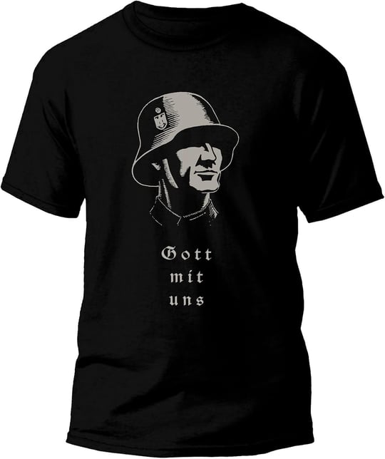 WW2 - WEHRMACHT - Özel Tasarım Siyah Tişört-1 -