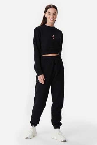 WWF - India Flamingo SuperSoft Crop Sweatshirt Crop Sweatshirt Kadın