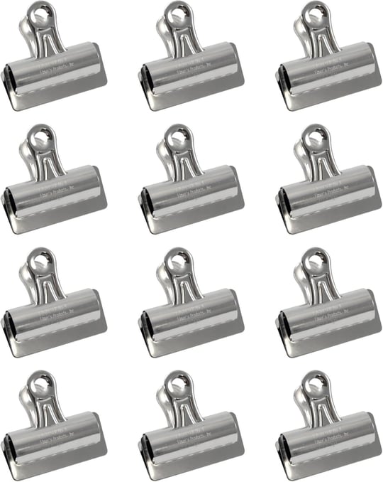 X-ACTO #4 Bulldog Klips, 7.6 cm, Metal, 12li Kutu, Ofis Malzemeleri
