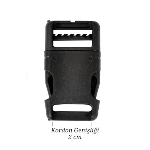 X-Perk Plastik Çanta Tokası Klipsli Ayarlı Toka Geçmeli Kilitli Toka Sırt Çanta Toka Aparatı 5li set Genişlik 3 cm Boy 5 cm